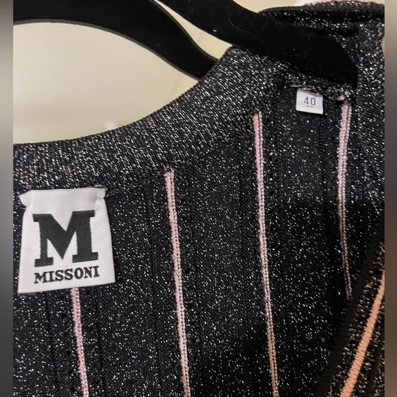 Missoni - Heavy Knit Peplum Top, w/ a hint of Shimmer - Picture 3 of 4